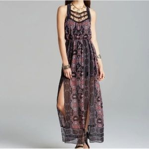 Free people flowy lace maxi
